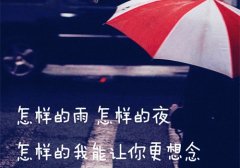 配合下雨天伤感的句子