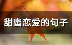 甜蜜恋爱的句子 恋爱中的甜蜜句子