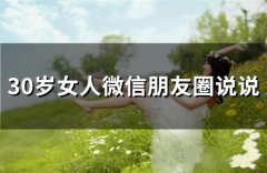 30岁女人微信朋友圈说说(50句)