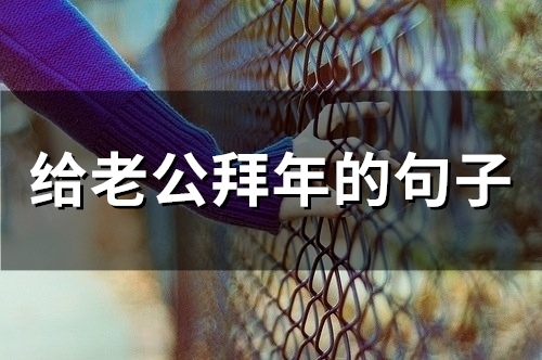 给老公拜年的句子(66句) 给老公拜年的句子(66句)