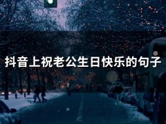 抖音上祝老公生日快乐的句子(66句)