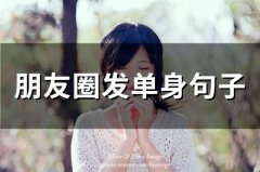 朋友圈发单身句子(51句)