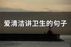 爱清洁讲卫生的句子(50句)
