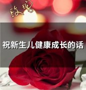 祝新生儿健康成长的话(精选34句)
