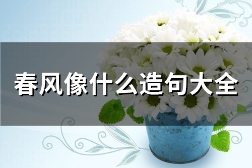 春风像什么造句大全(34句)