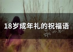 18岁成年礼的祝福语(精选54句)