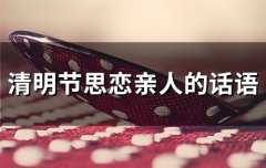 清明节思恋亲人的话语(37句)