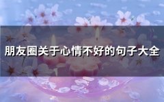 朋友圈关于心情不好的句子大全(精选68句)
