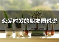 恋爱时发的朋友圈说说(66句)