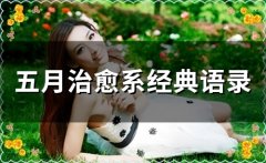 五月治愈系经典语录(41句)