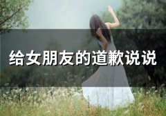 给女朋友的道歉说说(34句)