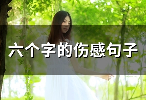 六个字的伤感句子(51句) 六个字的伤感句子(51句)