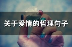 关于爱情的哲理句子(精选70句)
