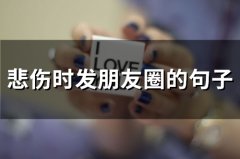 悲伤时发朋友圈的句子(66句)