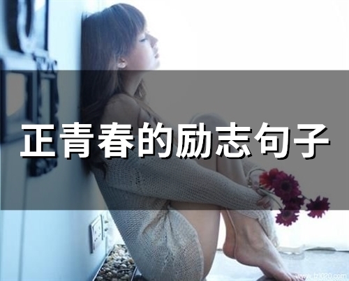 正青春的励志句子(699句)