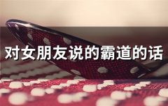 对女朋友说的霸道的话(80句)