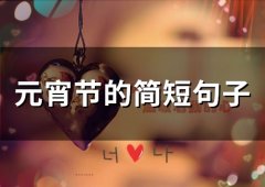 元宵节的简短句子(66句)