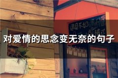 对爱情的思念变无奈的句子(69句)