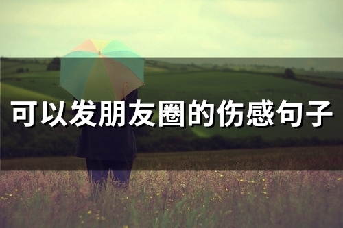 可以发朋友圈的伤感句子(精选51句)