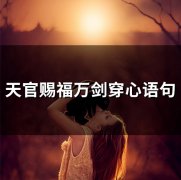 天官赐福万剑穿心语句(56句)