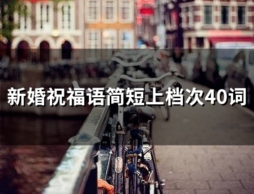 新婚祝福语简短上档次40词(精选56句)(送给姐姐的新婚祝福语简短)