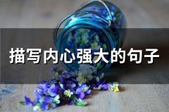 描写内心强大的句子(78句)
