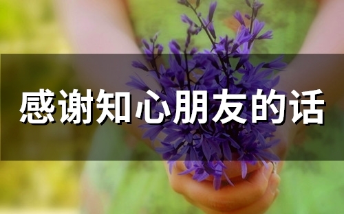 感谢知心朋友的话(精选73句)(感谢知心朋友的话)
