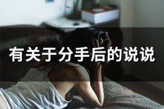 有关于分手后的说说(65句)