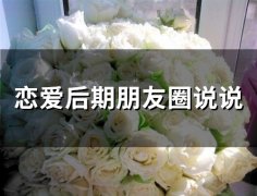 恋爱后期朋友圈说说(72句)