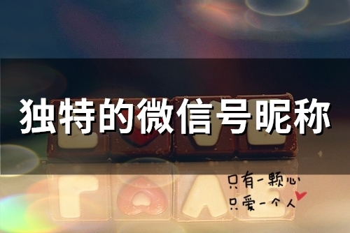 独特的微信号昵称(70个)(独特的微信号昵称法语男)