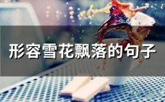 形容雪花飘落的句子(80句)