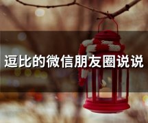 逗比的微信朋友圈说说(精选55句)