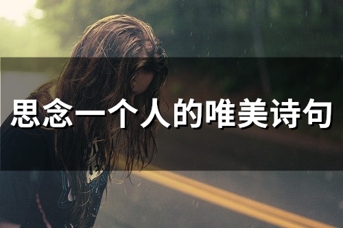 思念一个人的唯美诗句(73句)(思念一个人的唯美诗句)