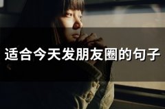 适合今天发朋友圈的句子(精选25句)