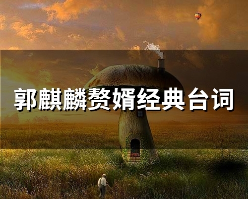 郭麒麟赘婿经典台词(精选64句)