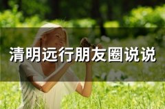 清明远行朋友圈说说(78句)