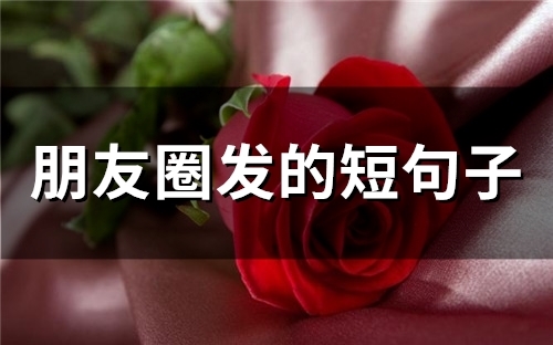 朋友圈发的短句子(精选65句)