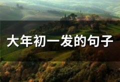 大年初一发的句子(精选76句)