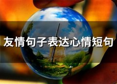 友情句子表达心情短句(精选73句)
