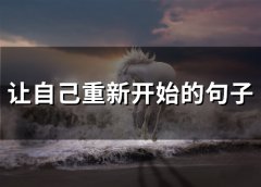 让自己重新开始的句子(精选77句)
