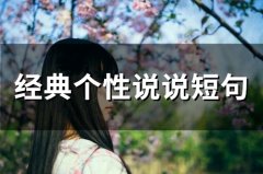经典个性说说短句(精选72句)