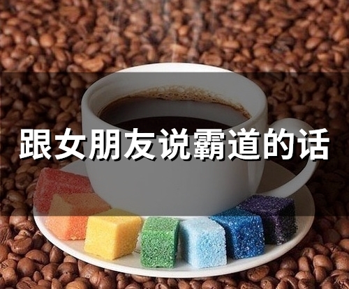 跟女朋友说霸道的话(67句)
