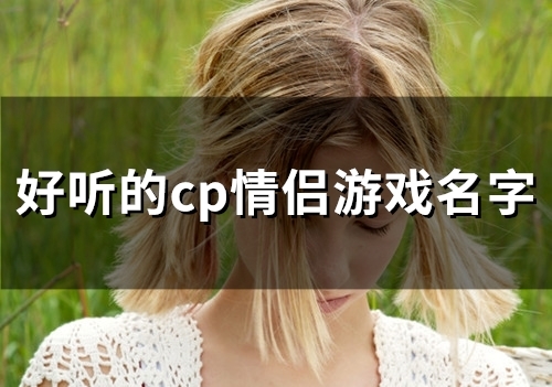 好听的cp情侣游戏名字(162个)(好听的cp情侣游戏名字237个)