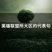 英雄联盟所大区的代表句(精选66句)