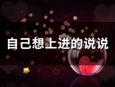 自己想上进的说说(56句)