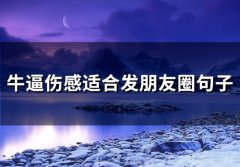 牛逼伤感适合发朋友圈句子(精选67句)