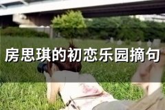 房思琪的初恋乐园摘句(精选36句)