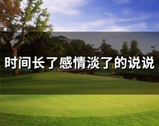 时间长了感情淡了的说说(77句)