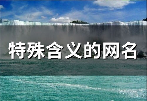 特殊含义的网名(精选50个)(特殊含义的网名两个字)
