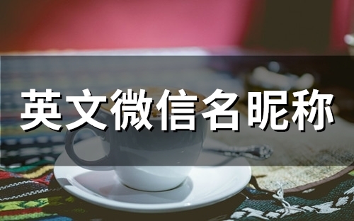 英文微信名昵称(精选192个)(英文微信名昵称简短)